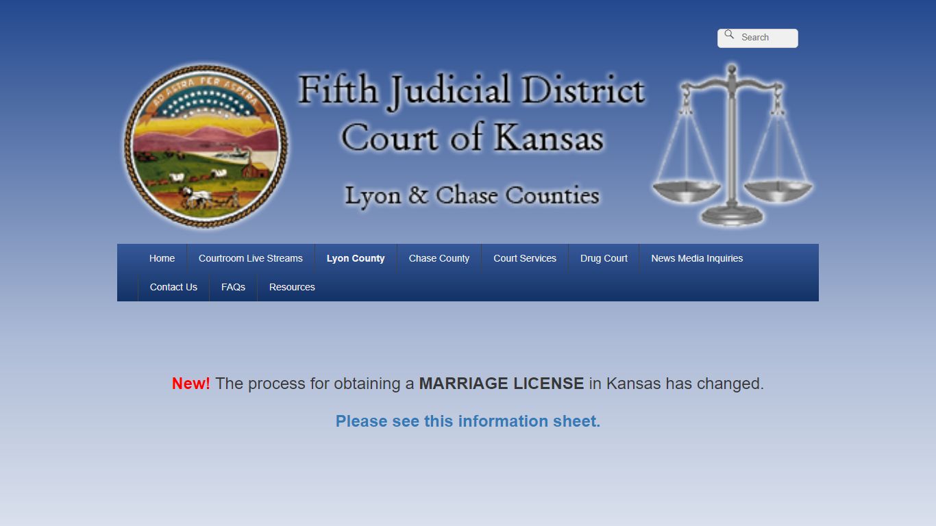 Lyon County – Marriage License – 5th JD